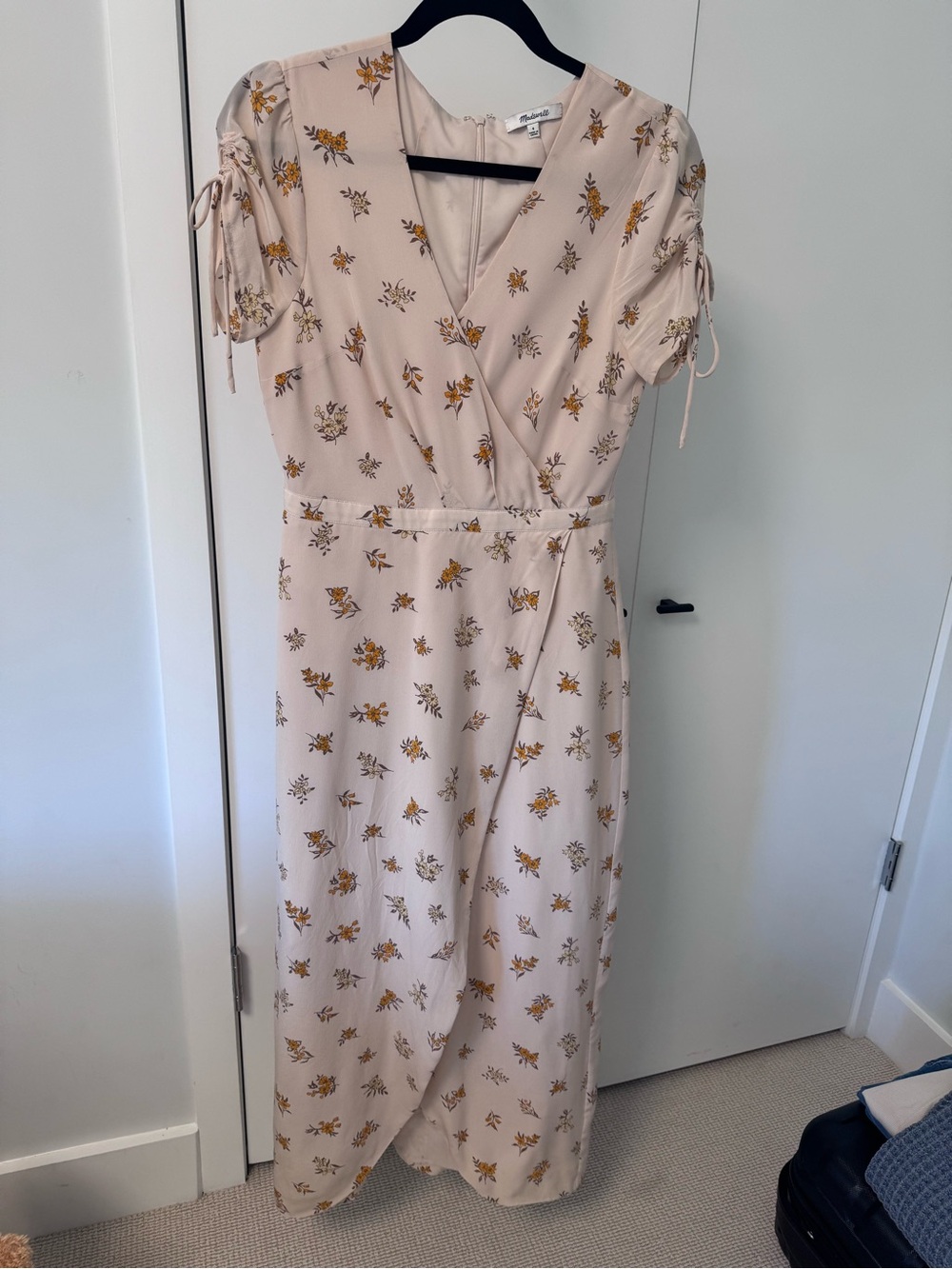Madewell Floral Wrap Midi Dress